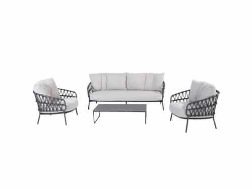 Calpi stoel bank loungeset 4 delig rope 4 Seasons Outdoor