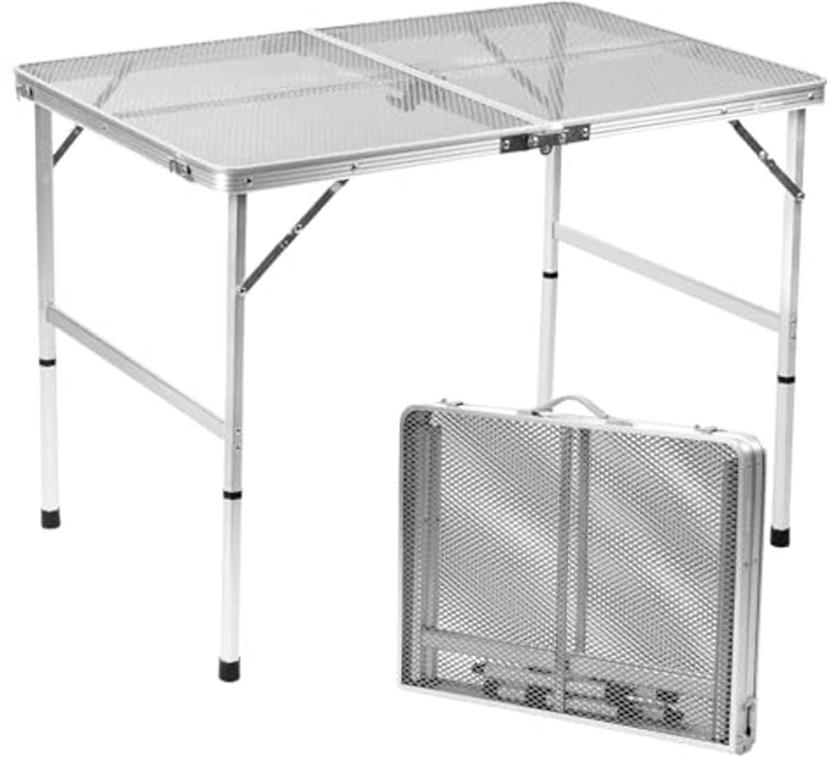 compacte en draagbare klaptafel voor buitengebruik en picknicks