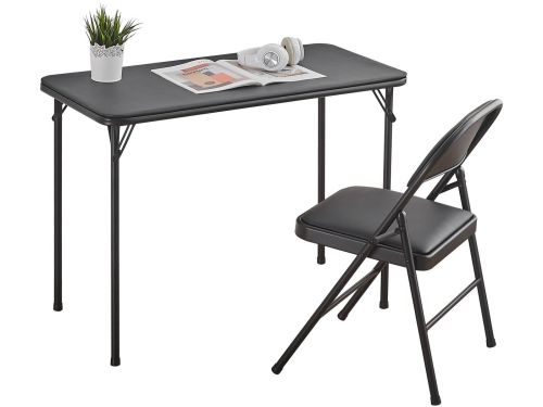 Dailygoods- Vouwtafel Compact - Opvouwbare Tafel - Klapstoel Set