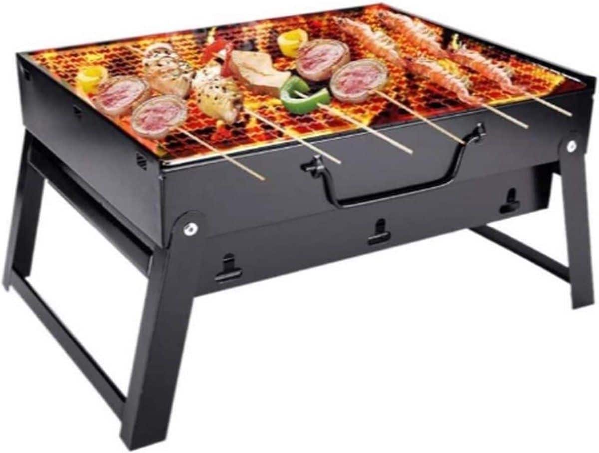 draagbare bbq grill houtskool barbecue opvouwbaar buiten koken