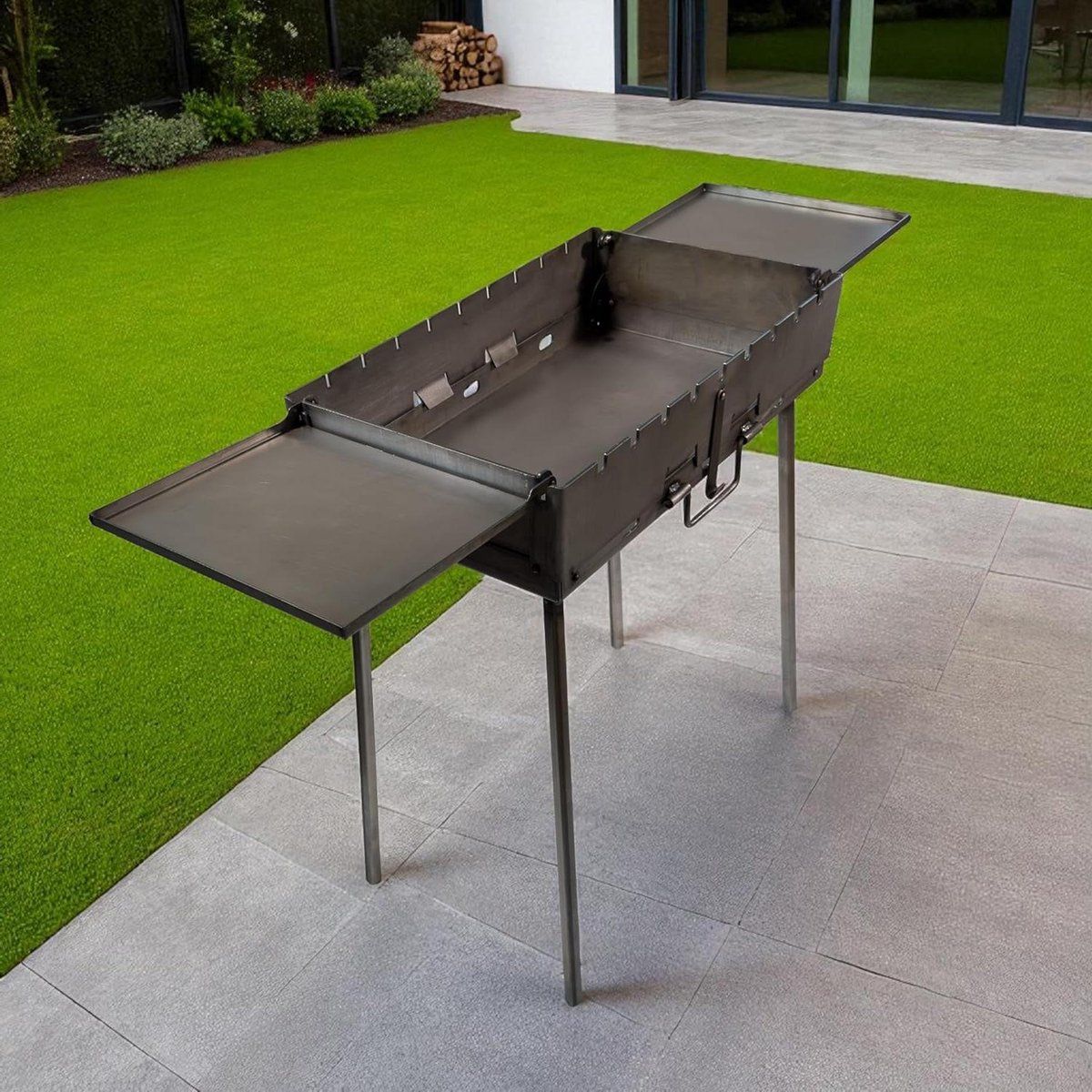 draagbare grill opvouwbare bbq buiten koken met