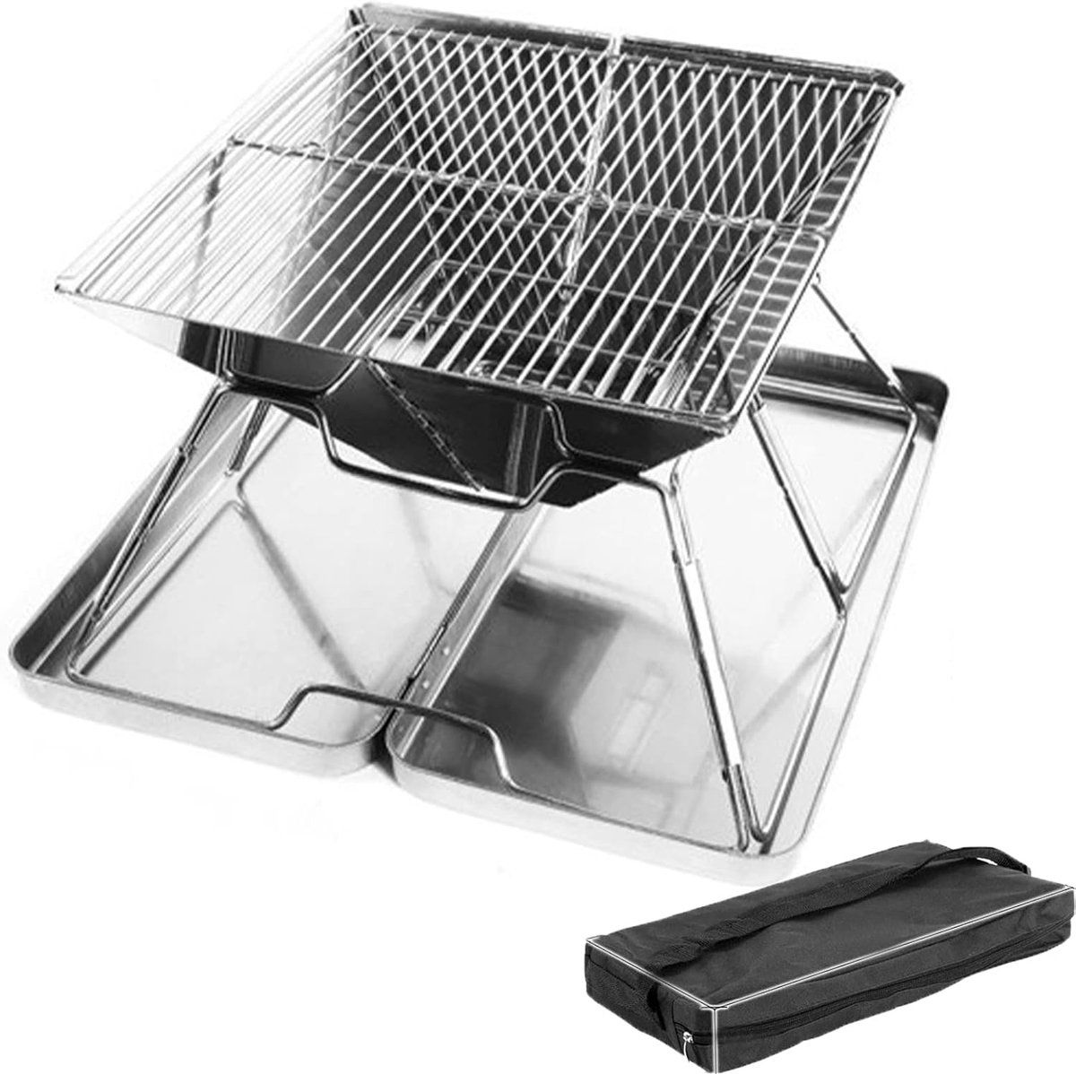 draagbare houtskool bbq grill kleine barbecue buiten koken