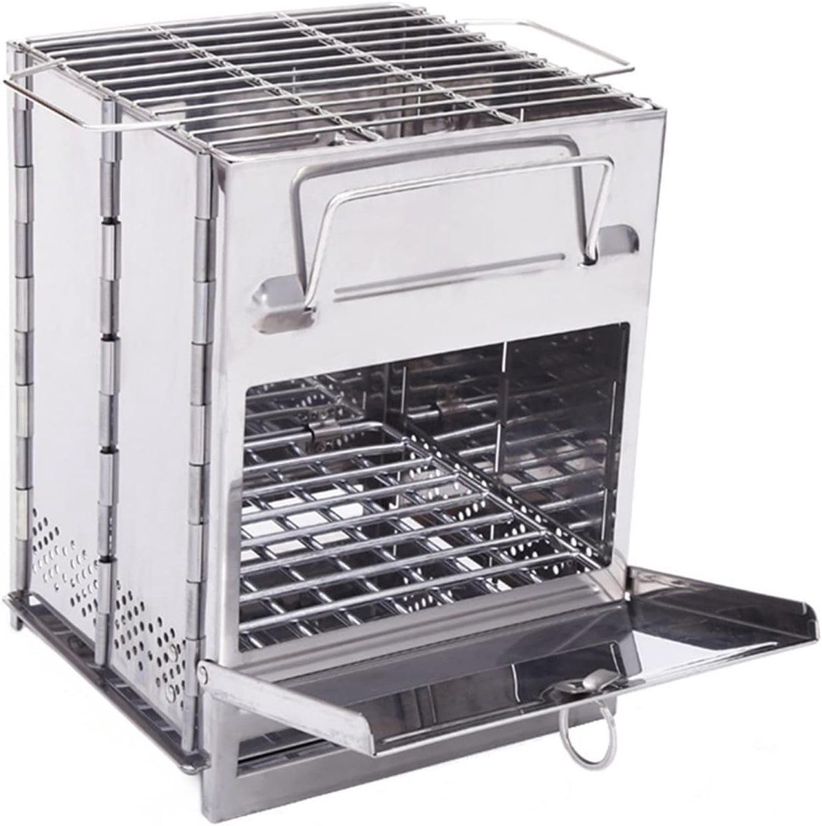 draagbare houtskool grill buiten koken outdoor bbq