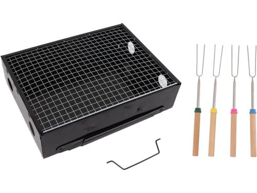 Draagbare Houtskool Grill - Compacte BBQ - Outdoor Koken