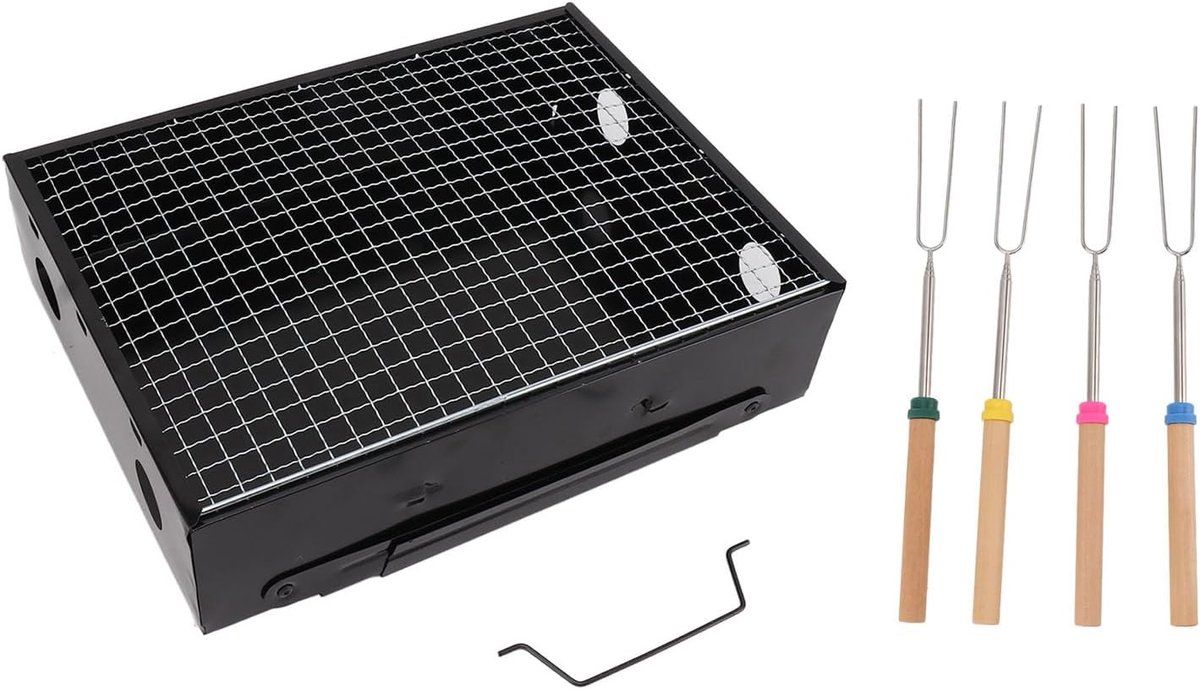draagbare houtskool grill compacte bbq outdoor koken