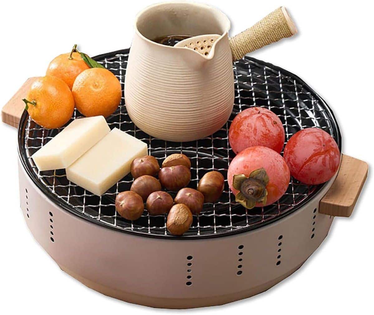 draagbare houtskool grill mini bbq tafelgrill buiten koken