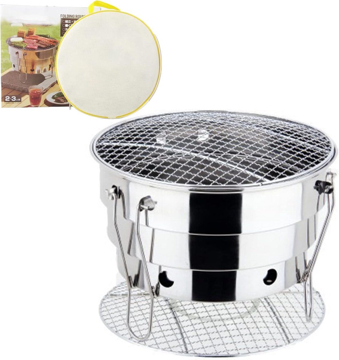 draagbare houtskool grill vouwbare bbq outdoor koken