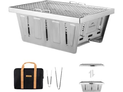 Draagbare Houtskoolgrill - Opvouwbare BBQ - Buiten Koken - Roestvrij