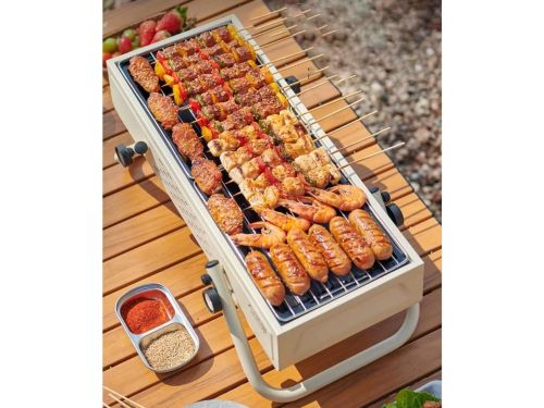 Draagbare Houtskoolgrill - Opvouwbare BBQ Roker - Buiten Koken