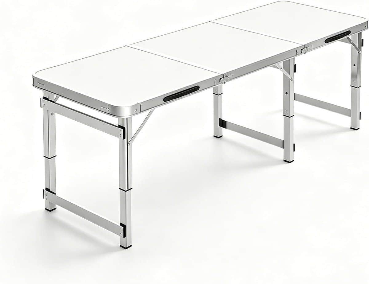 draagbare klaptafel opvouwbare tafel buitenactiviteiten 3 voudig in