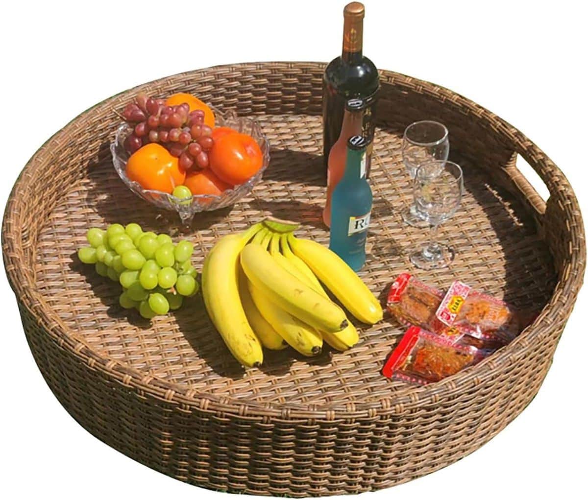 drijvend zwembad dienblad serveermand tafel feestje organiseren