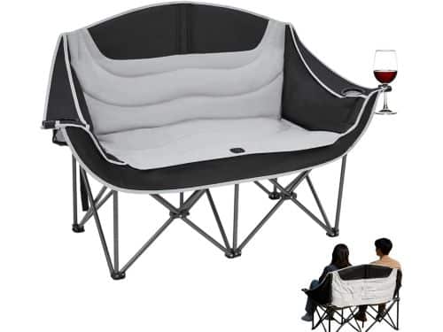 Dubbele Opvouwbare Stoel - Draagbare Outdoor Bank - Kamperen en