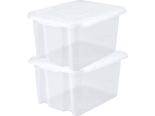 EDA Opbergbox 80L - 12x - wit - stapelbaar
