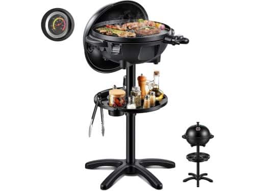 Elektrische Barbecue 2400W - 2-in-1 Staande BBQ en Tafelgrill