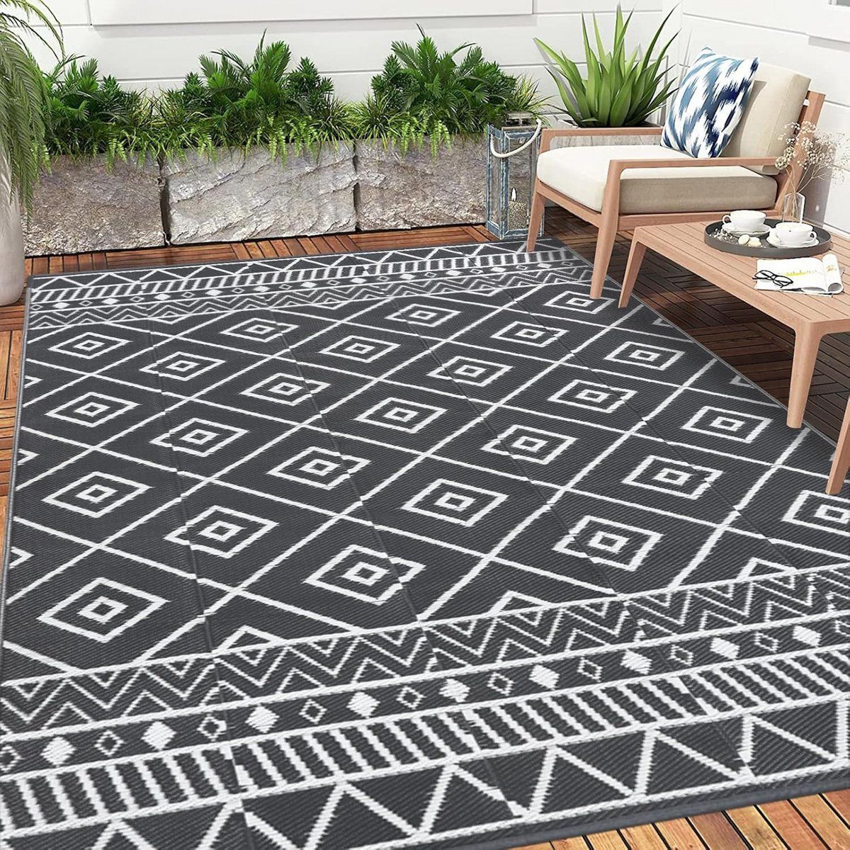 extra grote buitenkleed 270x360cm omkeerbaar picknick & strandkleed voor