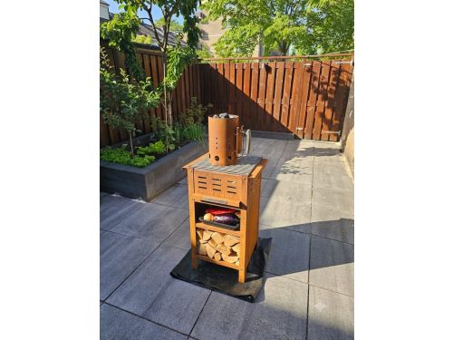 FAF Techniek FAF Tower - Buitenkeuken en Vuurzuil - Cortenstaal