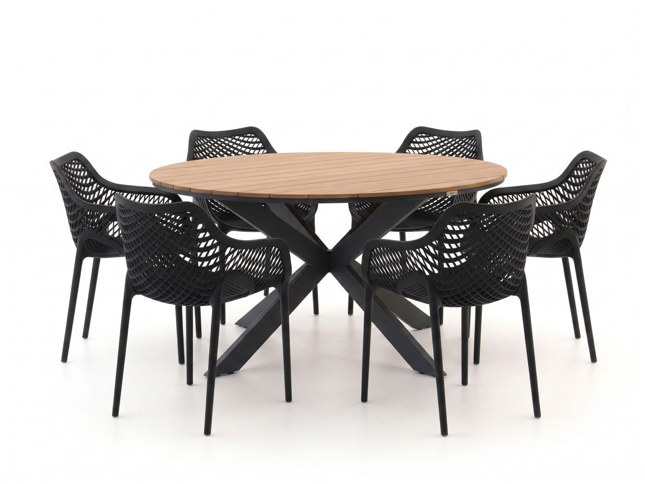 forza ripi/fidenza ø149cm dining tuinset 7 delig stapelbaar laagste prijsgarantie!