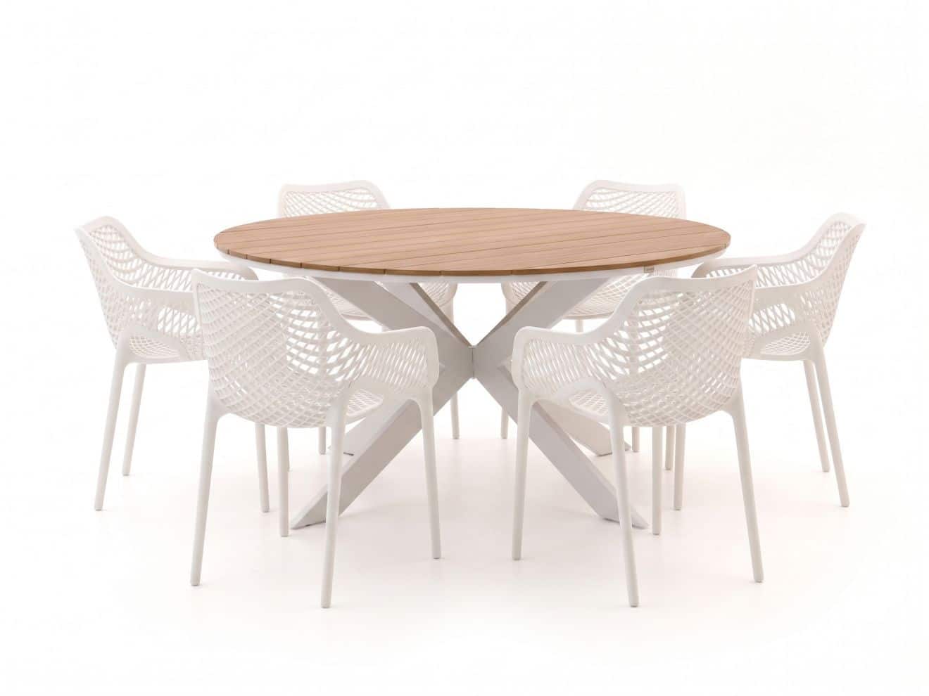 forza ripi/fidenza ø149cm dining tuinset 7 delig stapelbaar laagste prijsgarantie!