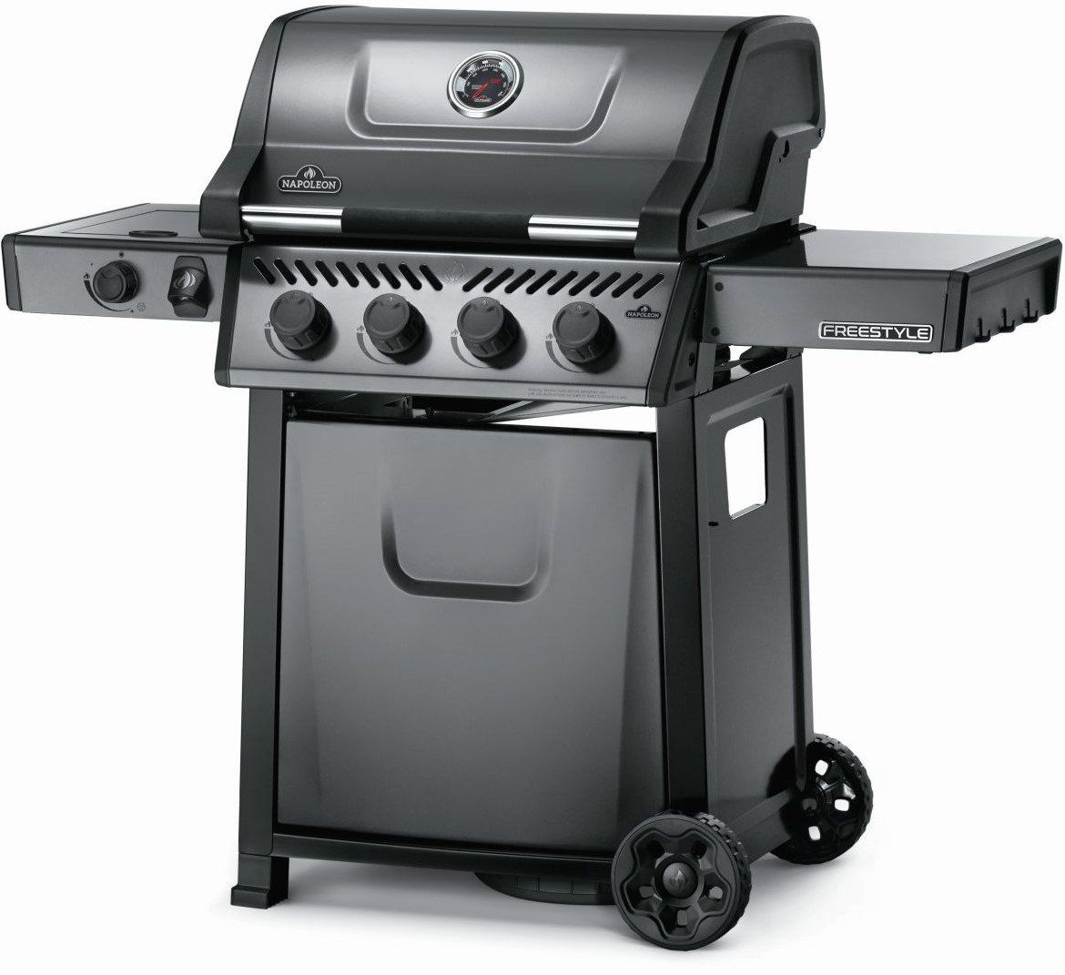 freestyle 425, 4 hoofdbranders met zijbrander graphite barbecue bbq napoleon grills napoleon grills