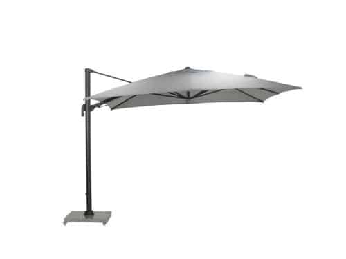 Garden Impressions Hawaii Big Pole II zweefparasol 350x350 cm carbon black/ royal grey
