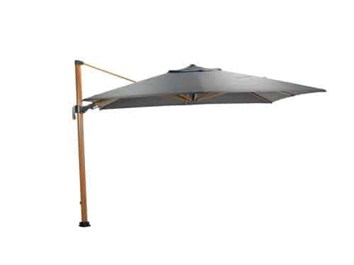 Garden Impressions Hawaii Big Pole II zweefparasol 350x350 teak/royal anthracite