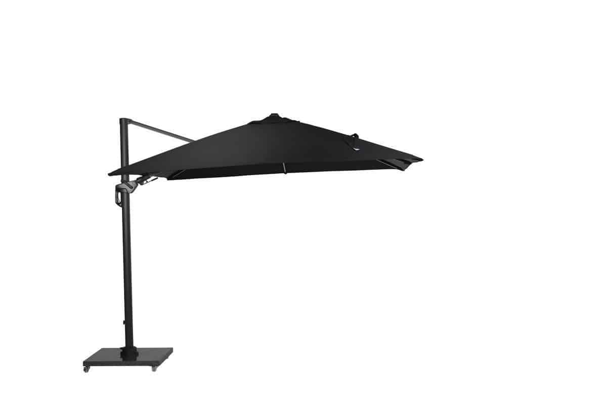garden impressions hawaii lumen parasol 300×300 carbon black black
