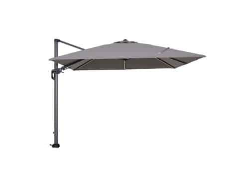 Garden Impressions Hawaii Lumen parasol - 300x300 cm - carbon black-licht grijs