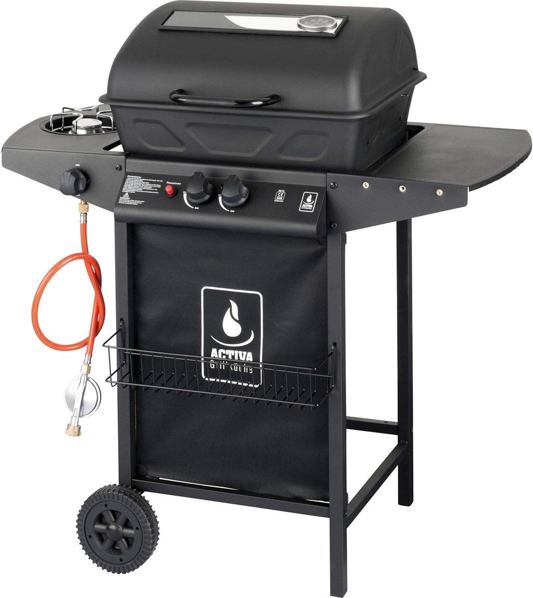 gas bbq lava steen grill buiten koken