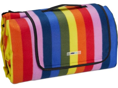 Gestreept XXL picknickkleed 300x200 waterdicht buitenkleed voor strand en park