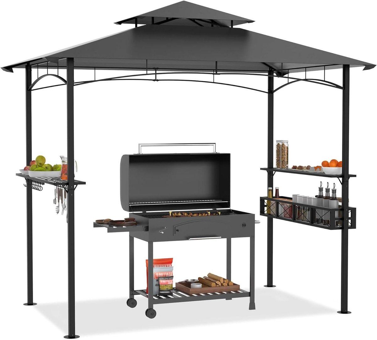 grillpaviljoen met bartafel bbq tent tuinpaviljoen buiten koken