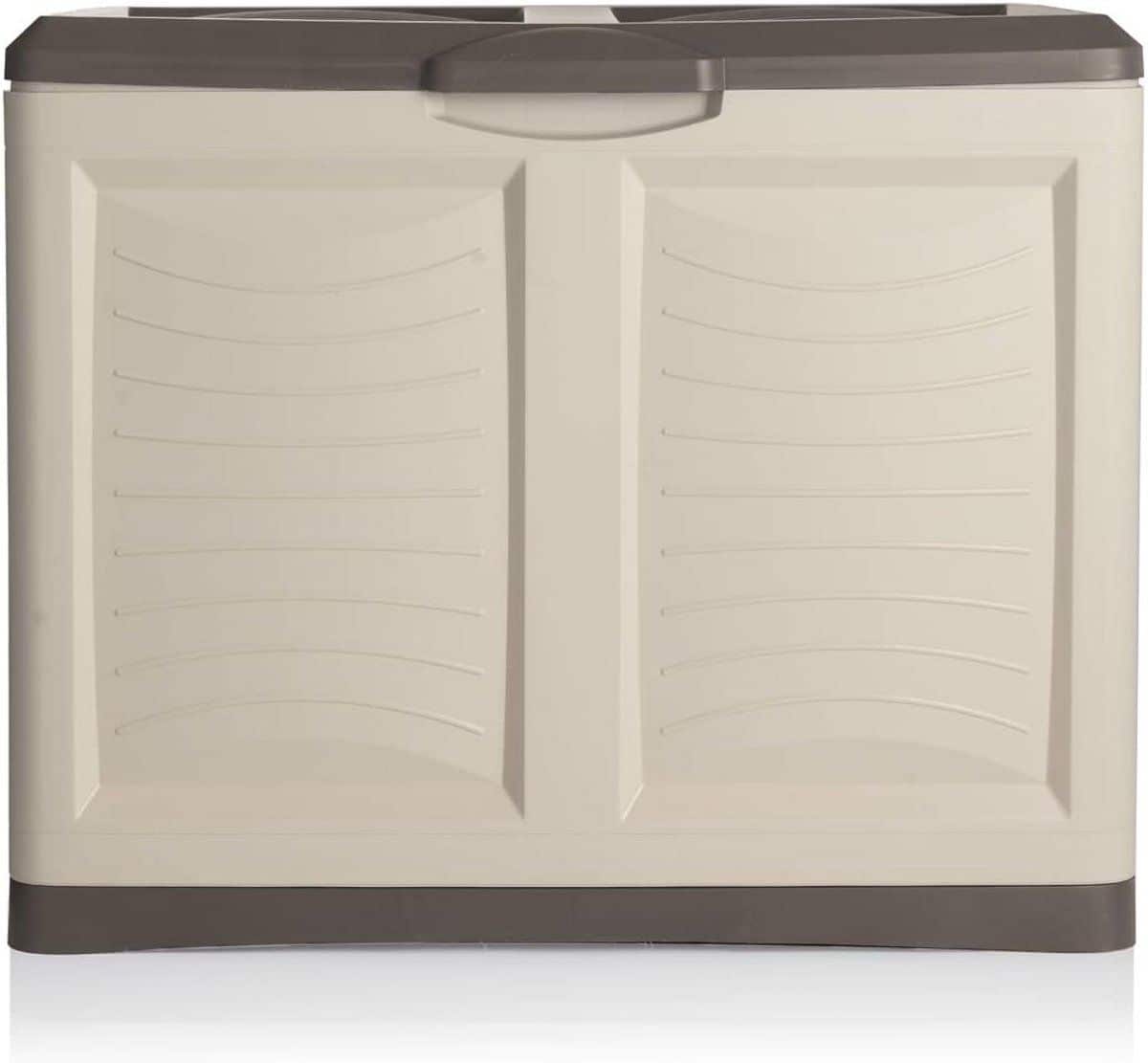 grote opbergbox 200 liter taupe ideaal voor binnen en