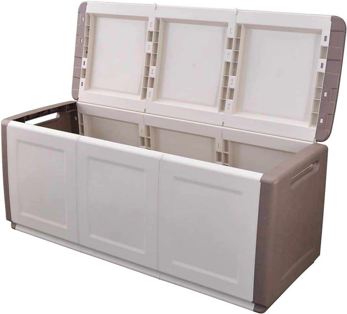 grote waterdichte opbergbox tuin of garage 330 liter beige