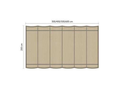Harmonicadoek B 2,00 x L 5,00 m Neutral Sand Shadow Comfort - Shadow comfort