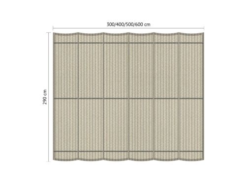 Harmonicadoek B 2,90 x L 4,00 m Sahara Sand Shadow Comfort - Shadow comfort