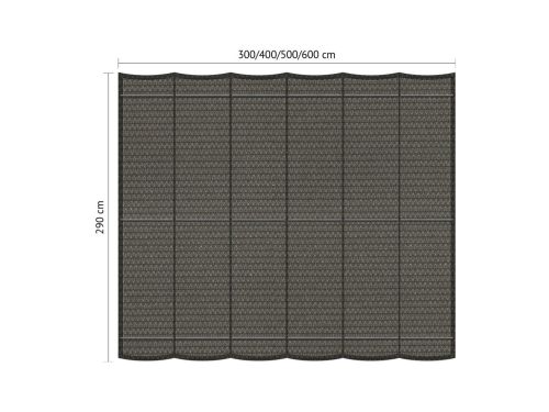 Harmonicadoek B 2,90 x L 5,00 m Cool Grey Shadow Comfort - Shadow comfort