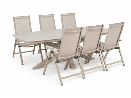 Hartman Alice Comfort/Belluno 220x100 cm dining tuinset 7-delig