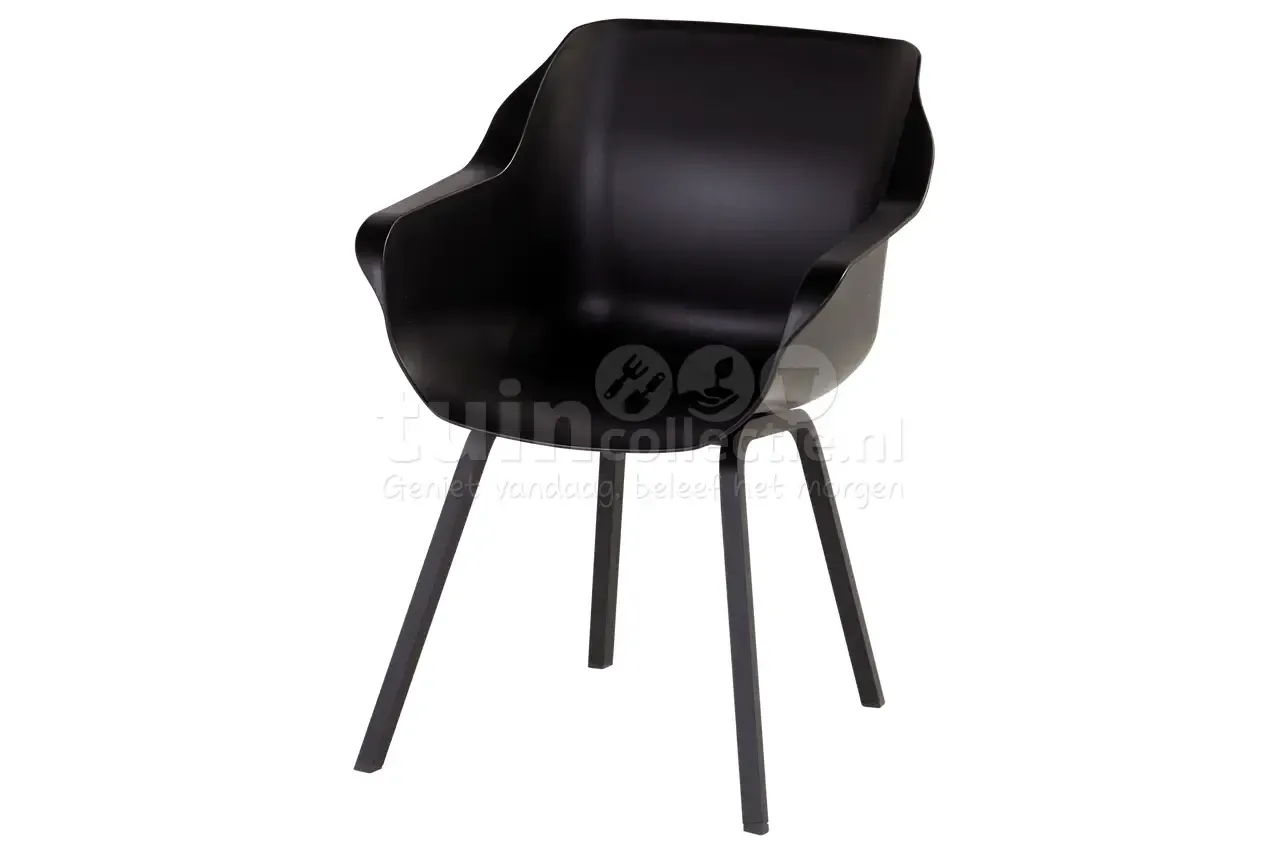hartman dining tuinstoel sophie element zwart 2 stuks