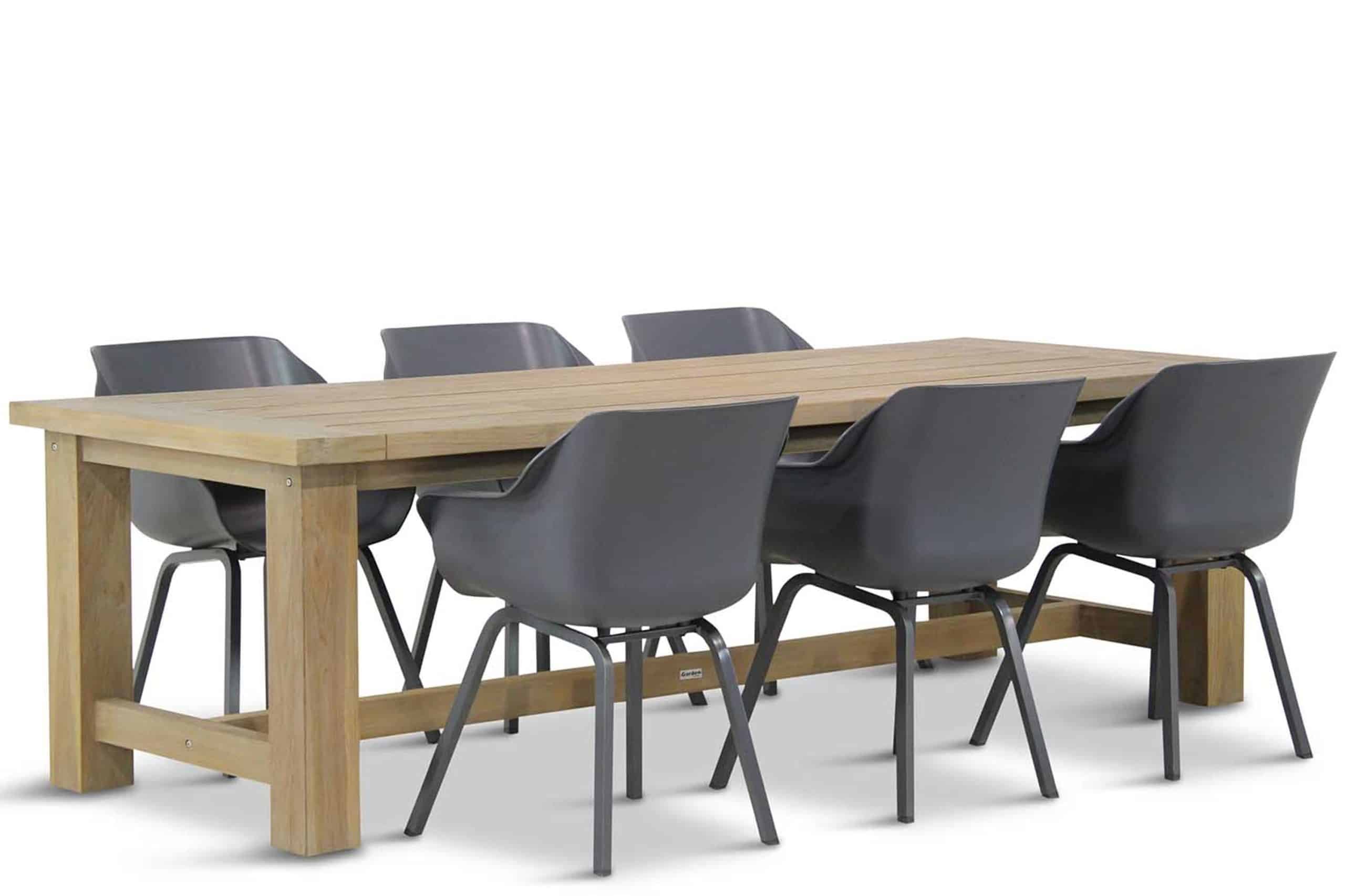 hartman sophie element/fourmile 260 cm dining tuinset 7 delig
