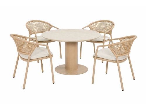 Hartman Taragona/Girona 120 cm dining tuinset 5-delig