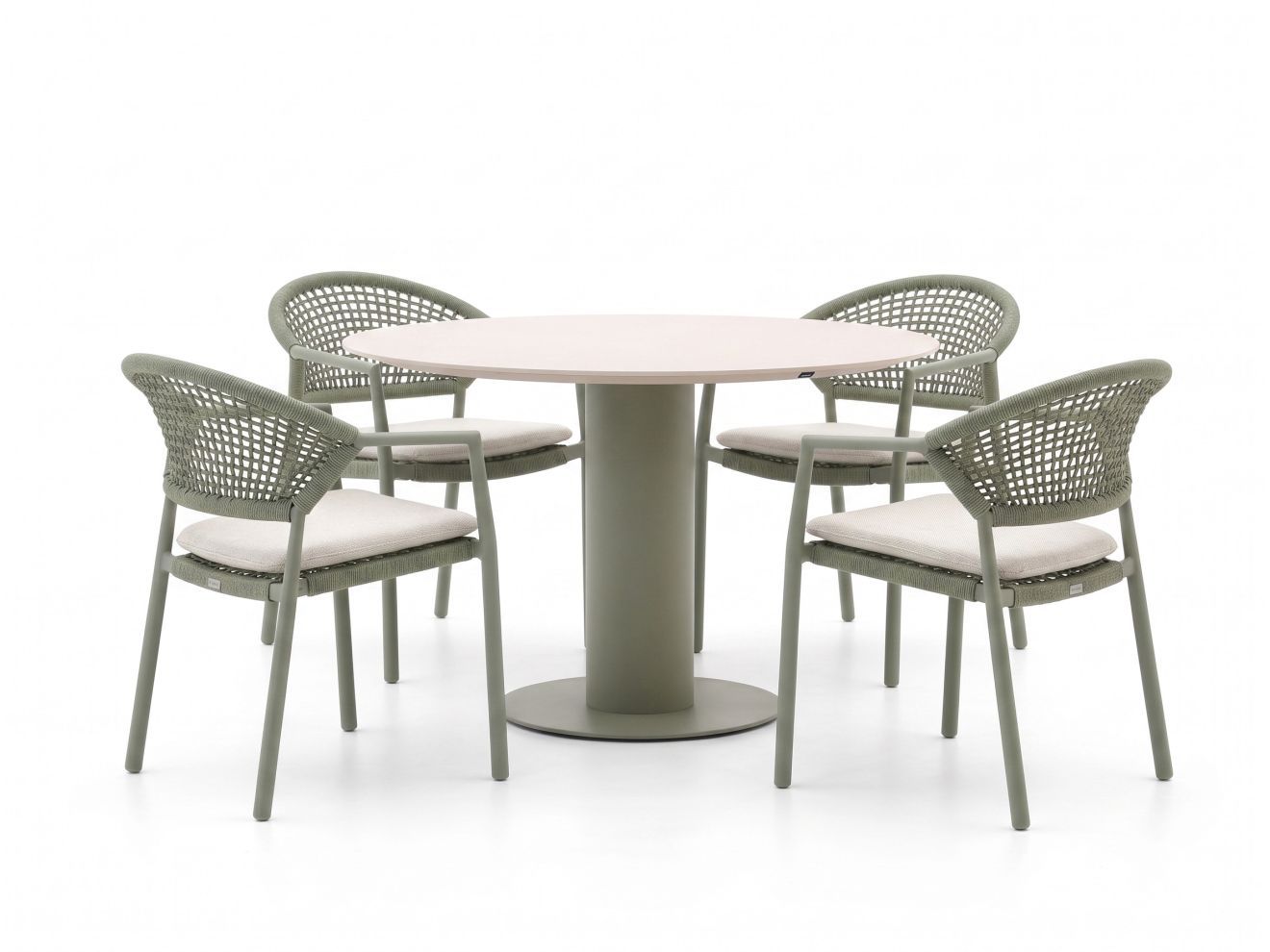 hartman taragona/girona ø120cm dining tuinset 5 delig stapelbaar laagste prijsgarantie!