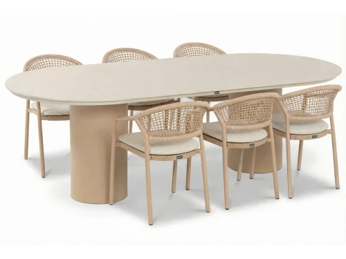 Hartman Taragona/Valencia 220x100 cm dining tuinset 7-delig