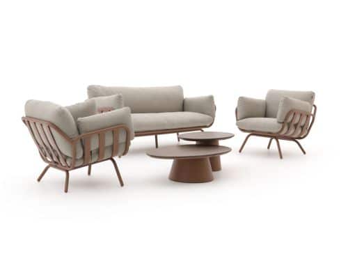 Hartman Toscana stoel-bank loungeset 5-delig - Laagste prijsgarantie!