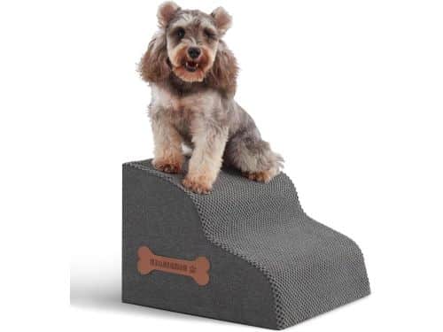 Hondentrap voor puppy's en katten, huisdiertrap met 2 treden voor