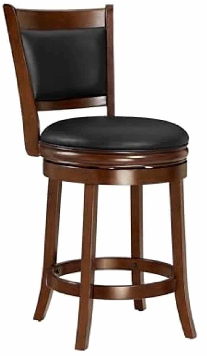houten barkruk 24 inch cappuccino draaibaar