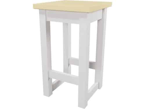 Houten Barkruk - Barstoel Hocker - Keuken Bar - Handgemaakt