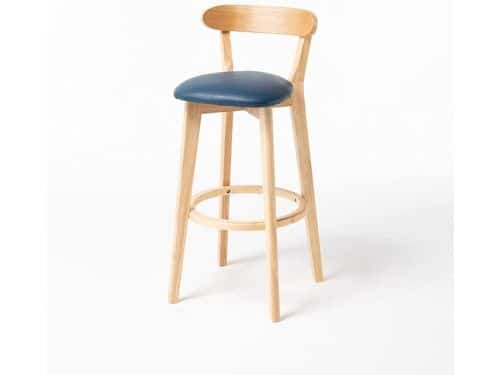 Houten barkruk - Keuken kruk - Comfortabel zitten - Hoge