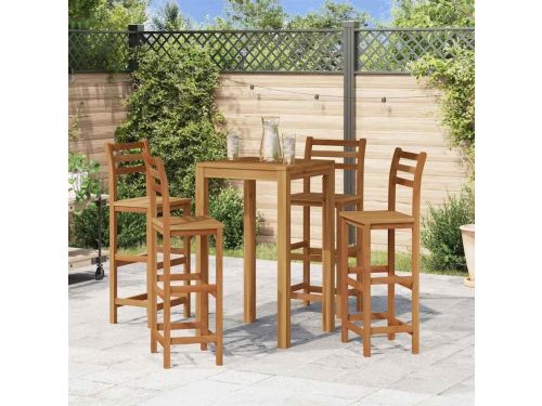 Houten Barkrukken Set - Barstoelen Hout - Keuken & Tuin