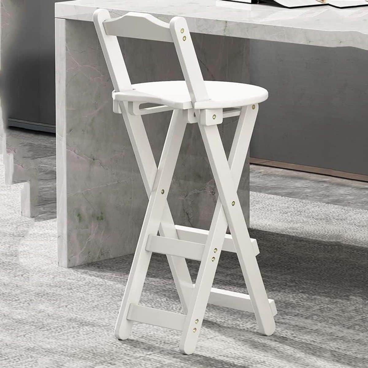 houten barstoel kruk met rugleuning comfortabel zitten