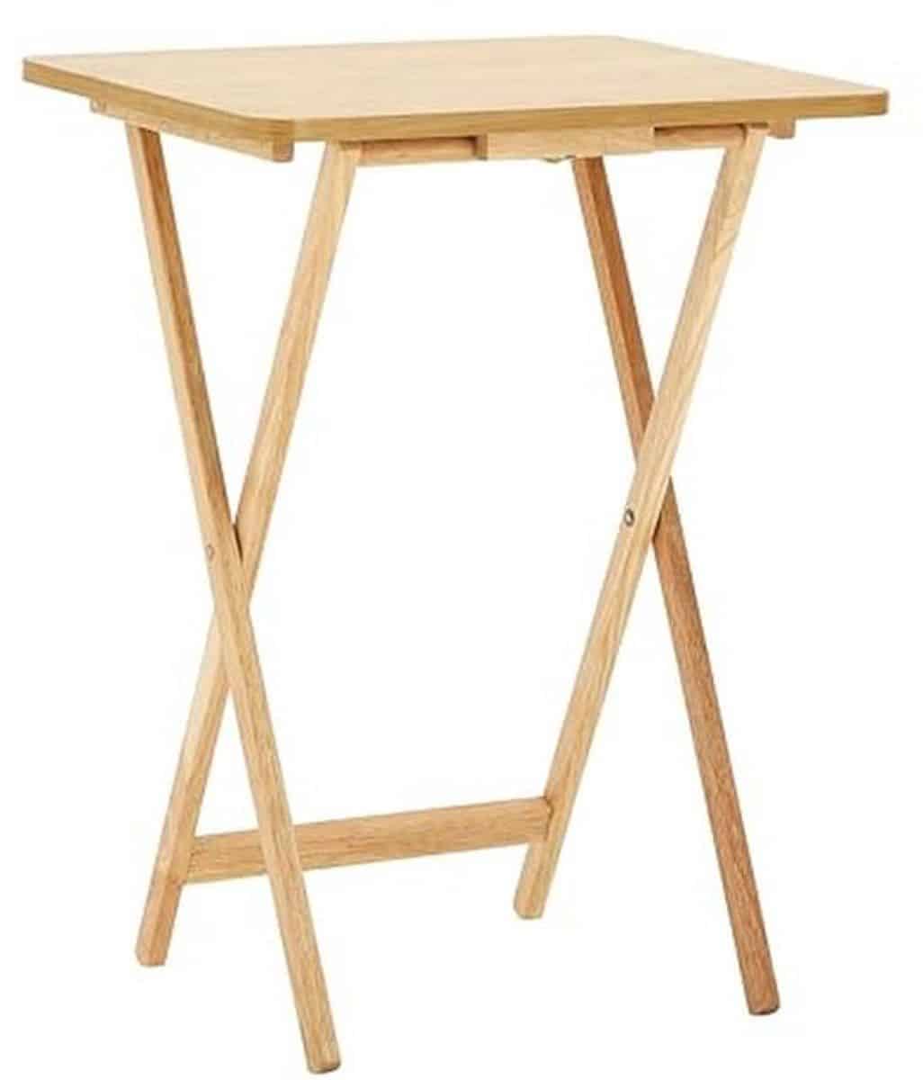 houten klaptafel 49 x 39 x 65 cm lichtbruin