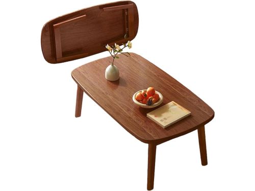 Houten Klaptafel - Lage Bijzettafel - Ruimte Besparen - Draagbaar